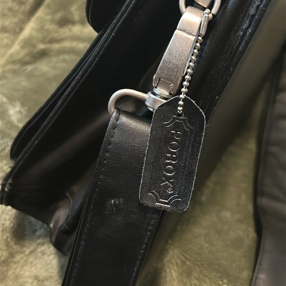 Coach Porox leather messenger/laptop bag. **🚨REHAB🚨🚨